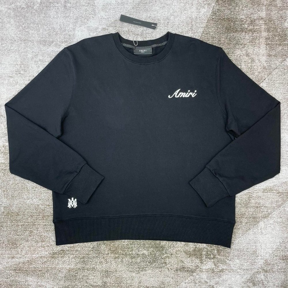 AMIRI Script Logo Crewneck Sweatshirt